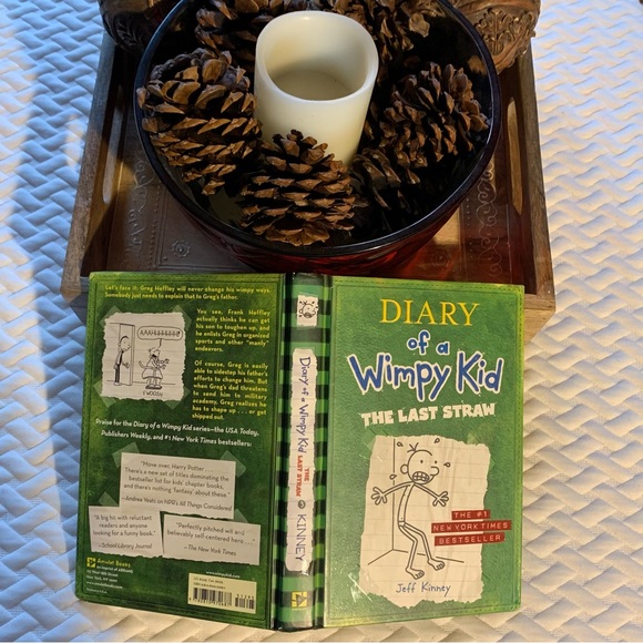 DIARY of a Wimpy Kid THE LAST STRAW The #1 New York Times Bestseller Jeff Kinney - Picture 2 of 3